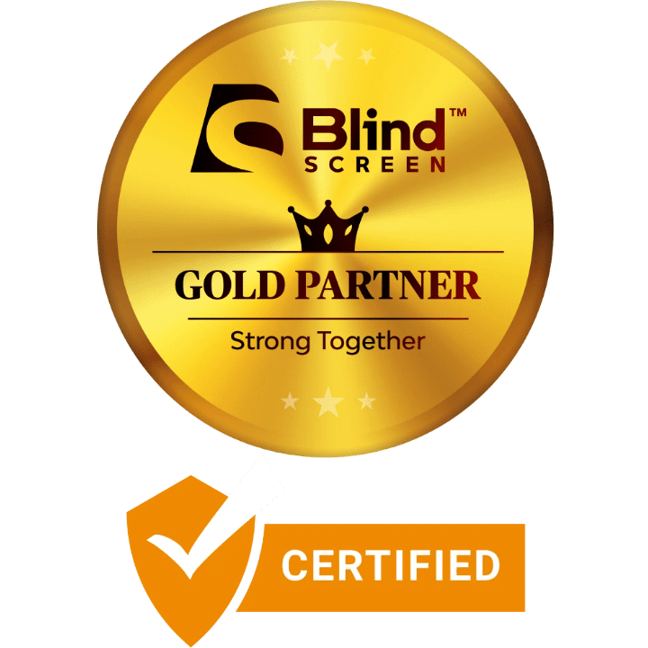 BlindScreen&reg; Gold Partner Certified