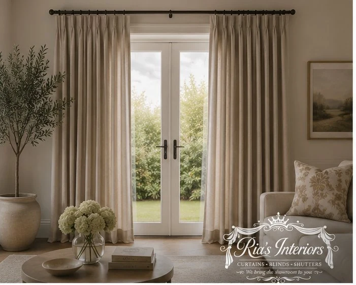 Made-to-measure curtains in Peterborough fitted in a beautiful home