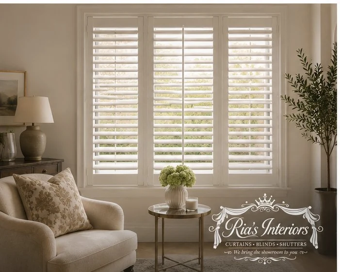 White plantation shutters in Peterborough professionally fitted in a home