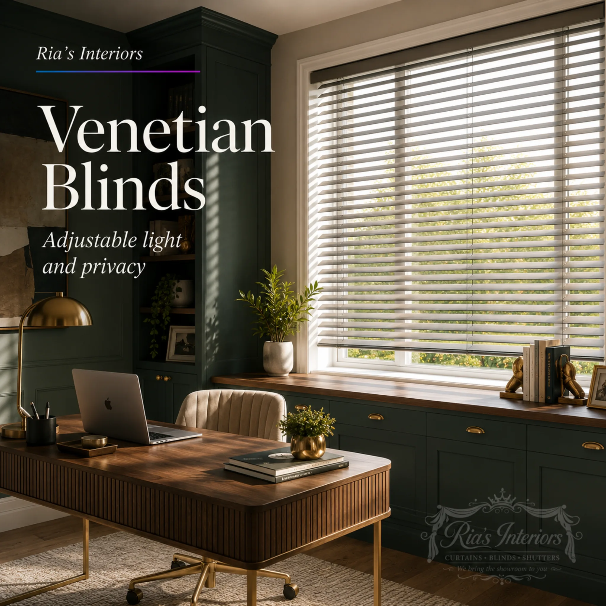 Venetian blinds by Ria's Interiors