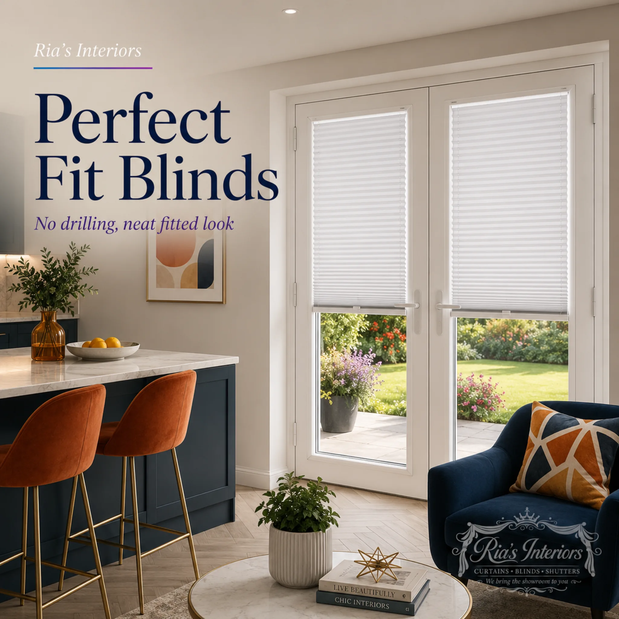 Perfect Fit blinds by Ria's Interiors