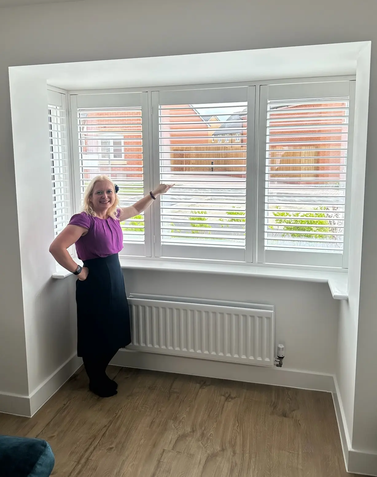 Beautiful plantation shutters fitted by Ria's Interiors in Peterborough
