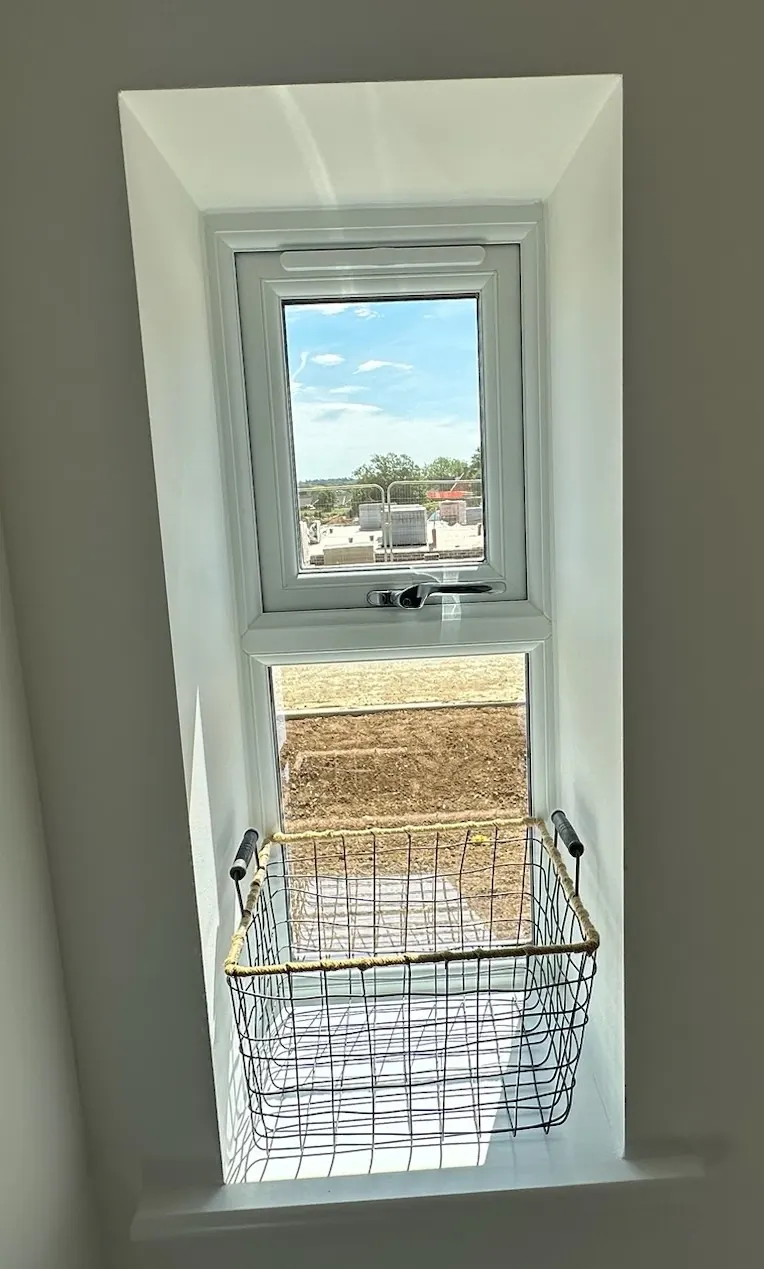 A narrow new-build window before blinds were fitted